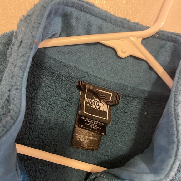 The North Face teal Blue Fleece Jacket - Picture 3 of 5